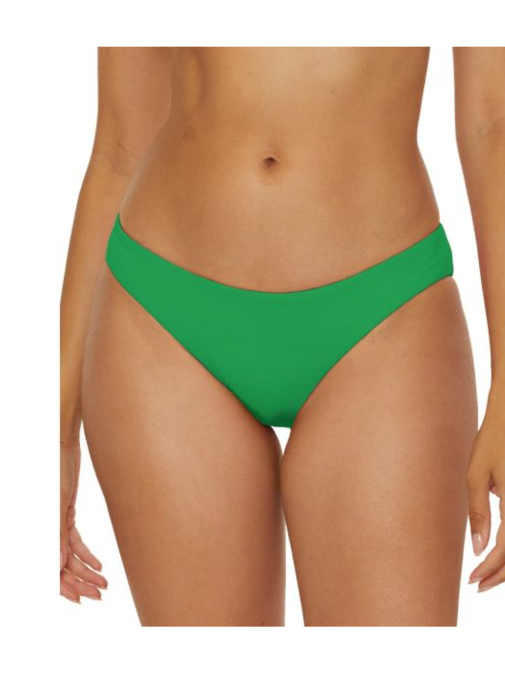 BECCA Women's Coast Shirred Adela Hipster Bikini Bottom Small Green Emerald NWT